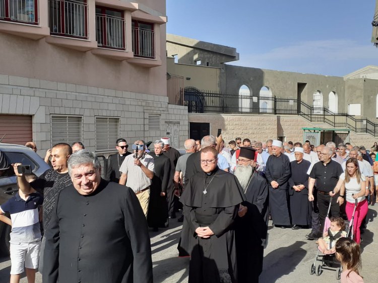 شفاعمرو تستقبل ابنها البار رئيس أساقفة الكنيسة الإنجيلية حسام نعوم