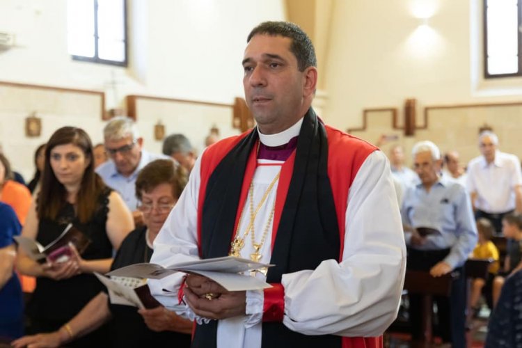 شفاعمرو تستقبل ابنها البار رئيس أساقفة الكنيسة الإنجيلية حسام نعوم