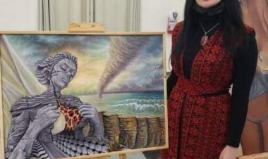 فلسطينية أفضل فنانة تشكيلية عربية في العالم للفن السريالي 2021