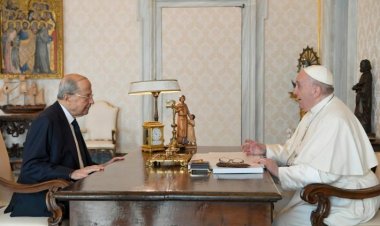 البابا فرنسيس يستقبل رئيس الجمهورية اللبنانية ميشال عون