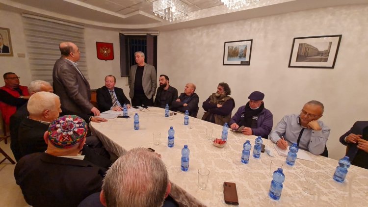 اللجنة الشعبية للتضامن مع الشعب السوري وقيادته الوطنية تلتقي القنصل الروسي العام في حيفا