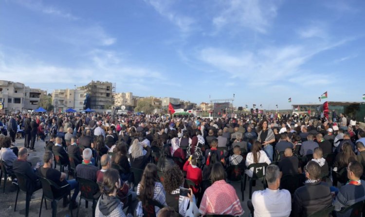 الآلاف يشاركون في إحياء ذكرى يوم الأرض في دير حنا في الجليل