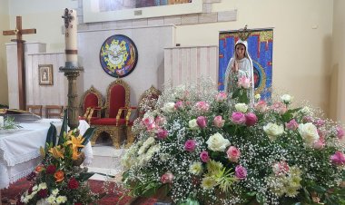 رعية اللاتين في الرينة تتفل باختتام الشهر المريمي