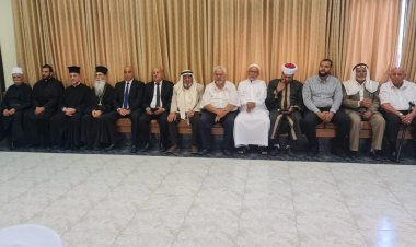 أبناء الجماعات المسيحية والإسلامية يقدمون تهاني عيد الأضحى لاخوانهم أمناء الطائفة المعروفية في شفاعمرو