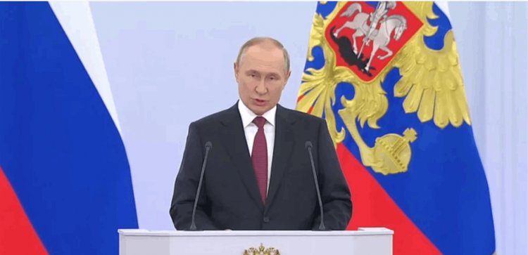 الرئيس بوتين أعلن رسميا عن انضمام جمهوريتي لوغانسك ودونيتسك ومقاطعتين إلى روسيا