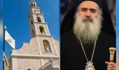 المطران عطا الله حنا يعبر عن استيائه ورفضه للاعتداء على كنيسة الآباء والأجداد في بيت ساحور بشكل غير مسبوق