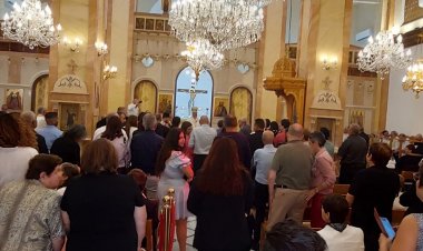 احتفال باليوبيل الفضي والذهبي لخمسين من الأزواج في مدينة البشارة برعاية المطران يوسف متى