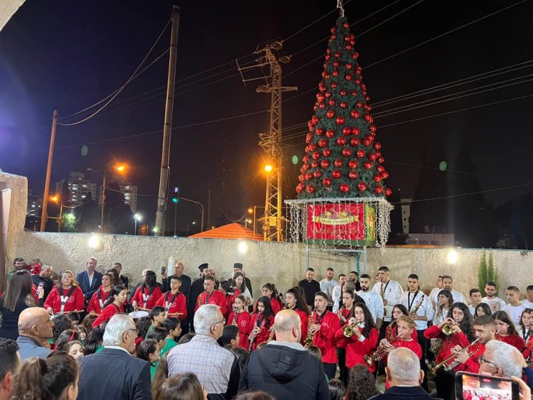 حفل إضاءة شجرة الميلاد في كنيسة عمانوئيل الأسقفية في الرملة