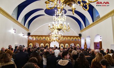 بطريرك الروم الأرثوذكس يرعى إعادة افتتاح كنيسة تعرضت للعدوان الإرهابي في ريف دمشق