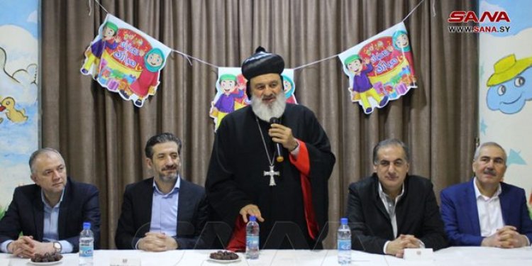 الكنيسة السريانية الأرثوذكسية في حلب تقيم مأدبة إفطار لأطفال دار الأيتام