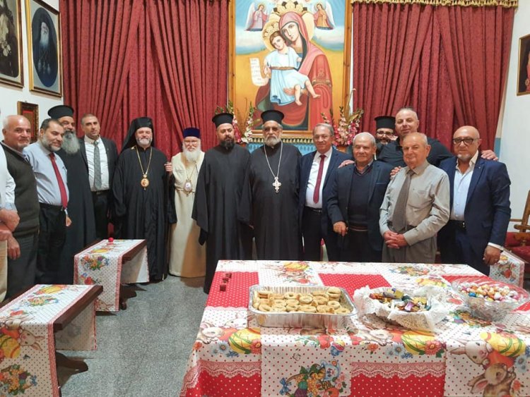 مطرانية الروم الأرثوذكس في الناصرة تستقبل وفود المهنئين بالفصح المجيد