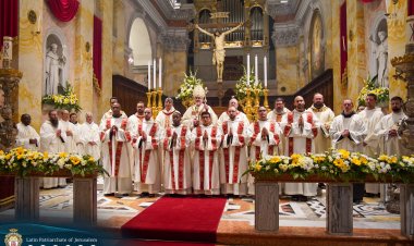 بطريرك القدس للاتين يترأس الرسامة الشماسية لسبعة شدايقة فرنسيسكان