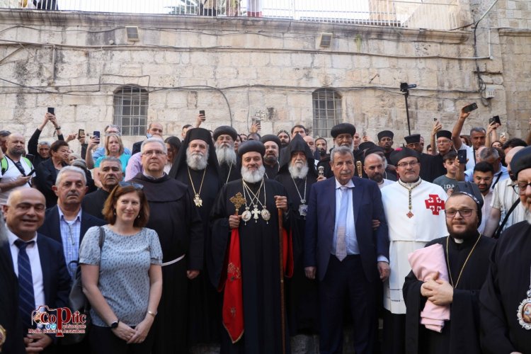 بطريرك السريان الأرثوذكس مار أغناطيوس أفرام الثاني قادما من سوريا لزيارة القدس