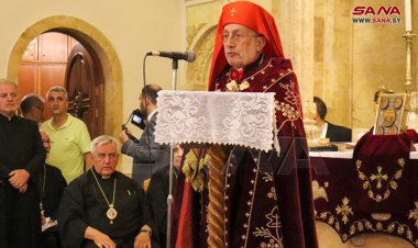 بطريرك بيت كليكيا للأرمن الكاثوليك يصل إلى حلب في زيارة رعوية