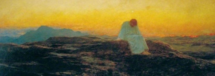 يسوع على الجبل وحده، يصلِّي - لوقا ٦: ١٢-١٩