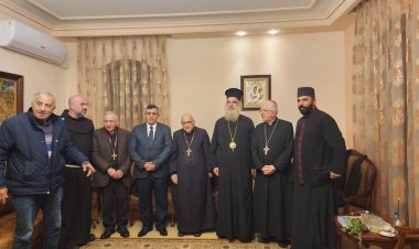 وفود دينية ومدنية تزور رئيس بلدية بيت لحم أنطون سلمان لتهنئته باستلام رئاسة البلدية مجددا