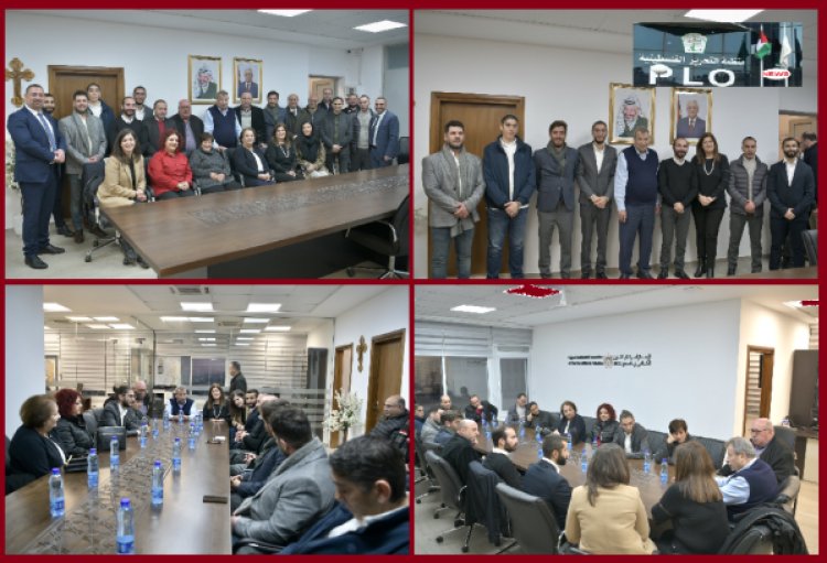 رئيس لجنة شؤون الكنائس في فلسطين يستقبل ممثلي المؤسسات والأندية الأرمنية في القدس