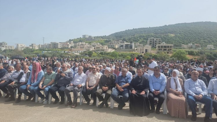 أمس السبت تم إحياء الذكرى الـ 48 ليوم الأرض بمظاهرة ومهرجان في دير حنا