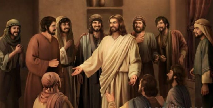 يسوع يظهر أول مرة لتلاميذه المجتمعين معًا - لوقا ٢٤: ٣٥-٤٨