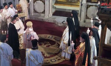 البطريرك يوحنا العاشر يازجي يترأس قداس اثنين الباعوث في دمشق