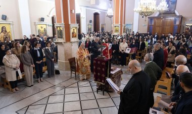 المطران يوسف متى يترأس قداس مار يعقوب شفيع مدرستي الأسقفية في شفاعمرو