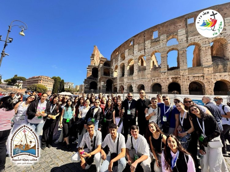 شبيبة الجليل في رحلة حج مؤثرة إلى روما للمشاركة في يوبيل الرجاء