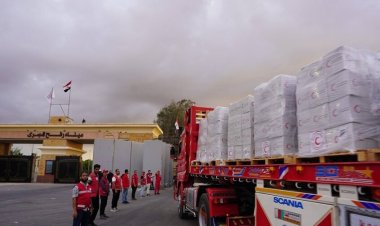 مراسل آر تي: بدء دخول المساعدات الإنسانية إلى قطاع غزة