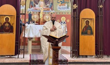 قداس عن روح المطران هيلاريون كبوجي في مخيّم الضبية في لبنان