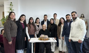 "بيت أفرام للمسنين" في بلدة الطيبة يحتفل بعيد ميلاد البطريرك ميشيل صباح الـ 93 عاما