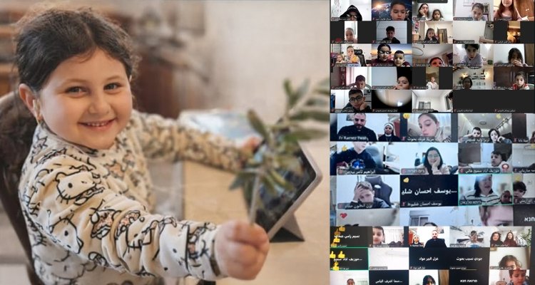 طلاب مدرسة راهبات الناصرة في شفاعمرو يحتفلون بأحد الشعانين بلقاء روحي مميّز