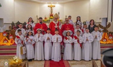 الكاردينال بيتسابالا، بطريرك القدس للاتين يقوم بزيارة راعوية إلى رعية إربد في الأردن
